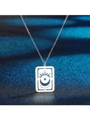 925 Ayar Üçüncü Göz Kart Kolye