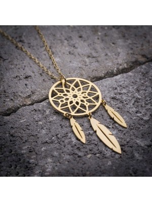 Has Altın Kaplama Düş Kapanı 925K Kolye