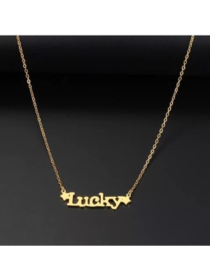 Has Altın Kaplama Lucky 925K Kolye