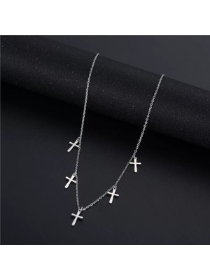 925K Kolye Çoklu Haç