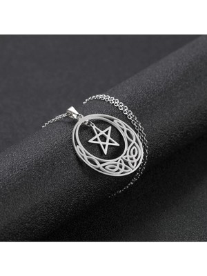 925K Kolye Ay ve Yıldız