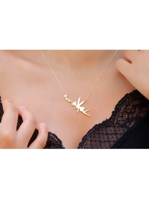 925 Ayar Gümüş Tinker Bell Kolye