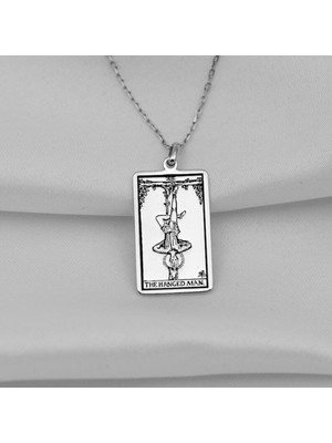 925 Ayar Gümüş Tarot (The Hanged Man) Asılan Adam Kolye