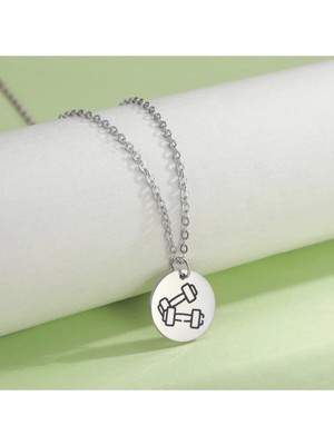 925 Ayar Gümüş Dambıl Kolye