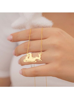 925 Ayar Gümüş Yılbaşı Temalı Noel Baba Kolye