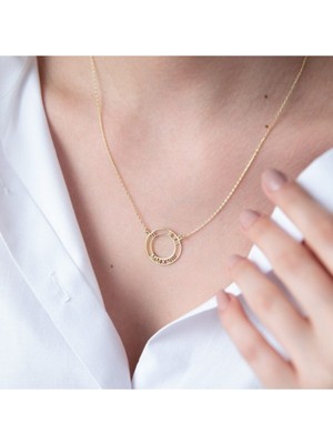 925 Ayar Gümüş Romen Rakam Kolye