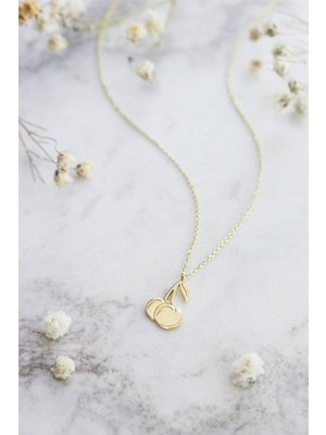 925 Ayar Gümüş Kiraz Kolye