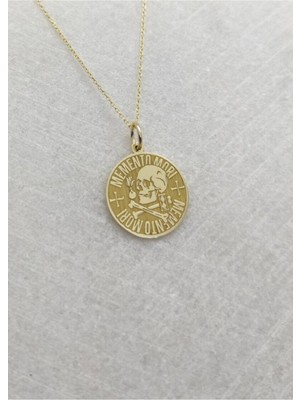 925 Ayar Gümüş Memento Mori Kolye