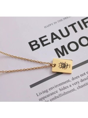 925 Ayar Gümüş Akrep Burcu Kolye