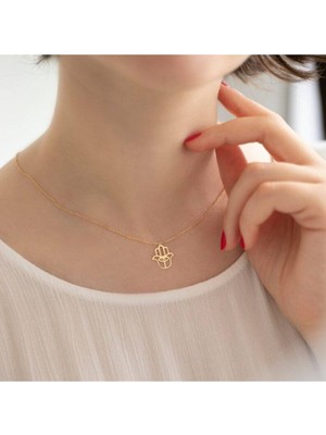 925 Ayar Gümüş Hamsa Kolye