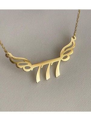 Has Altın Kaplama Melek Kanadı Melek Sayısı 925K Kolye