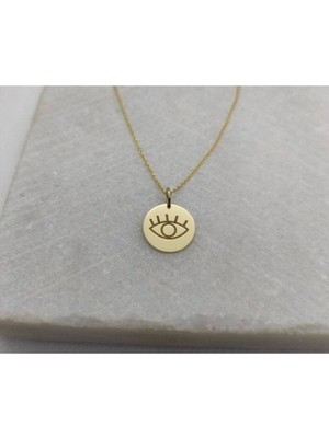 925 Ayar Gümüş Kem Göz Kolye