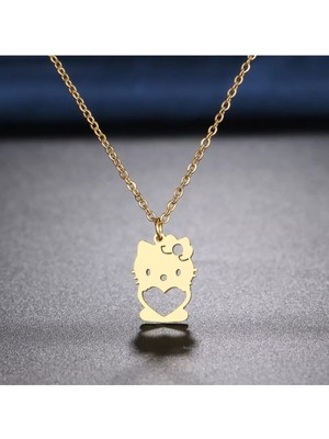 925 Ayar Gümüş Hello Kitty Kolye