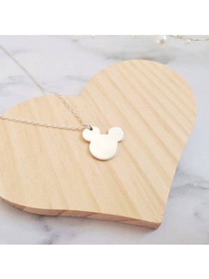 925 Ayar Gümüş Mickey Mouse Kolye