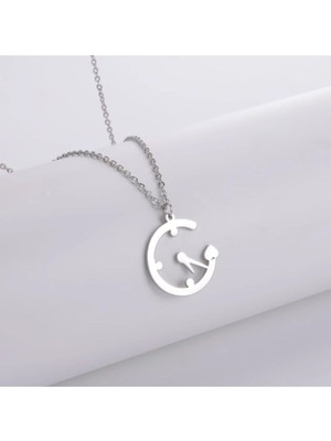 925 Ayar Gümüş Saat Kolye