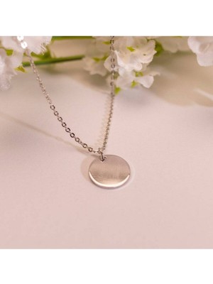 925 Ayar Gümüş Disk Kolye