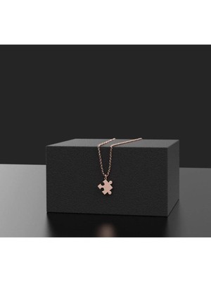 925 Ayar Gümüş Minimal Yapboz Kolye