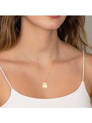 Has Altın Kaplama Hayalet 925K Kolye