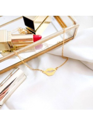 925 Ayar Gümüş Dudak Kolye