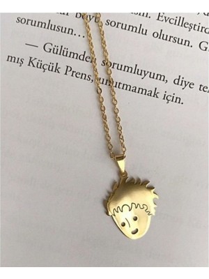 Has Altın Kaplama Küçük Prens 925K Kolye