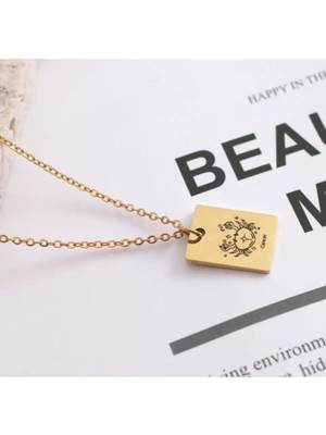 925 Ayar Gümüş Yengeç Burcu Kolye