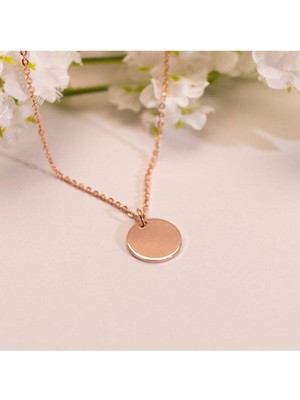 925 Ayar Gümüş Disk Kolye