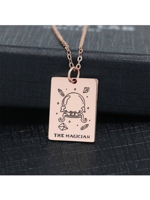 925 Ayar Gümüş The Magician Tarot Kolye
