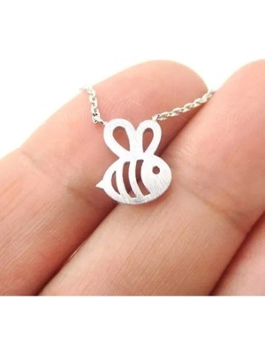 925 Ayar Gümüş Minimal Arı Kolye