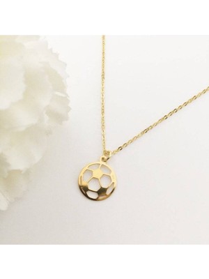 925 Ayar Gümüş Futbol Topu Kolye