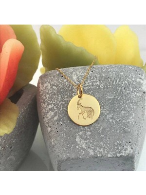 925 Ayar Gümüş Oğlak Burcu Kolye