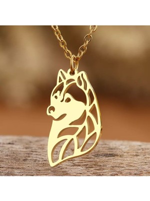 925 Ayar Gümüş Husky Kolye