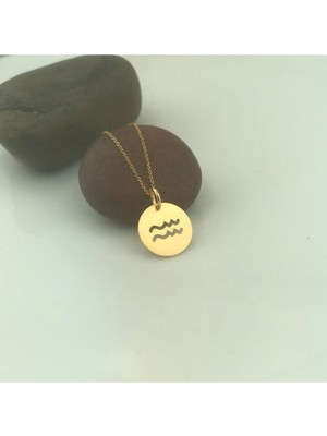 925 Ayar Gümüş Kova Burcu Kolye