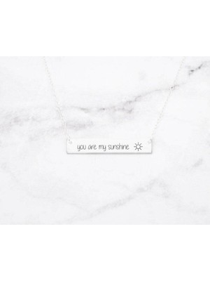 You Are My Sunshine Plaka Kolye