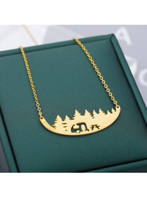 925 Ayar Gümüş Kamp Kolye