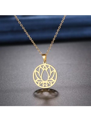 925 Ayar Gümüş Lotus Çiçeği Kolye