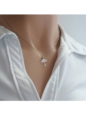 925 Ayar Gümüş Şemsiye Kolye