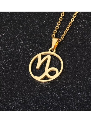 Has Altın Kaplama Oğlak Burcu 925K Kolye