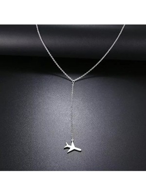 925 Ayar Gümüş Uçak Kolye