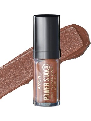 Avon Powerstay High Voltage Spark Likit Ruj Nude Surge