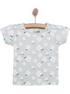 Hellobaby Basic Kız Papatya Baskılı T-Shirt Kız Bebek