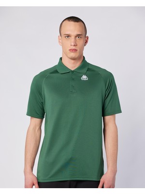 Kappa Nalha Tur Erkek Yeşil Regular Fit Polo Yaka Tişört