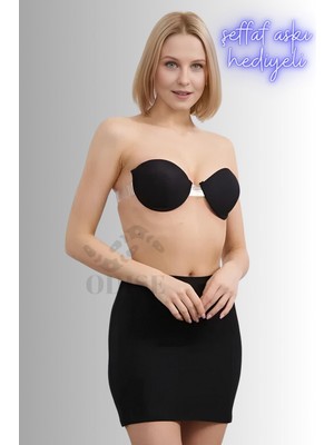 Odise Sırtı Şeffaf Ayarlanabilir Dekolte Abiye Kıyafet Mezuniyet, Düğün Sütyeni (Dolgusuz-Desteksiz)