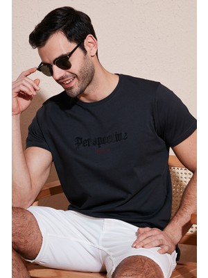 Buratti Pamuklu Slim Fit Bisiklet Yaka T Shirt Erkek T Shirt 541PERSPECTIVE