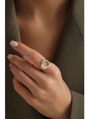 Harf Yüzük 14 Ayar  -Ö-