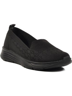 Ayakmod 2410 Z Siyah Triko Kadın Günlük Ayakkabı