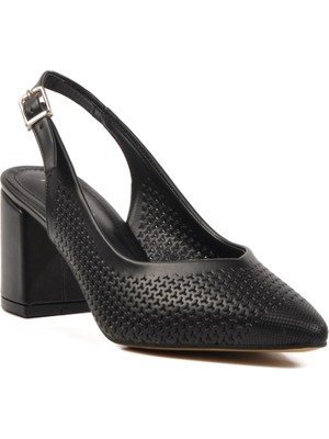 Pierre Cardin PC-54727 Z Siyah Kadın Abiye Ayakkabı Stiletto