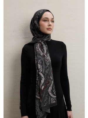 Ember Desen Şal Füme