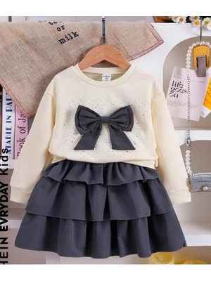 MEYMERS Kız Etekli Tarz Çocuk Takım