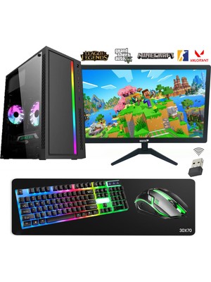 Bugatek GM34-2156 Intel I5 3470 16GB Ram 256GB SSD GT740 4gb 128BIT Ekran Kartı 21.5” Oyuncu Masaüstü Bilgisayar