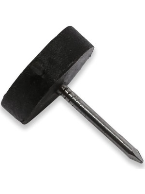 Mcreative Toprak Çivili Masa Sandalye Zemin Koruyucu Plastik Siyah Ayak 25 Adet 16MM